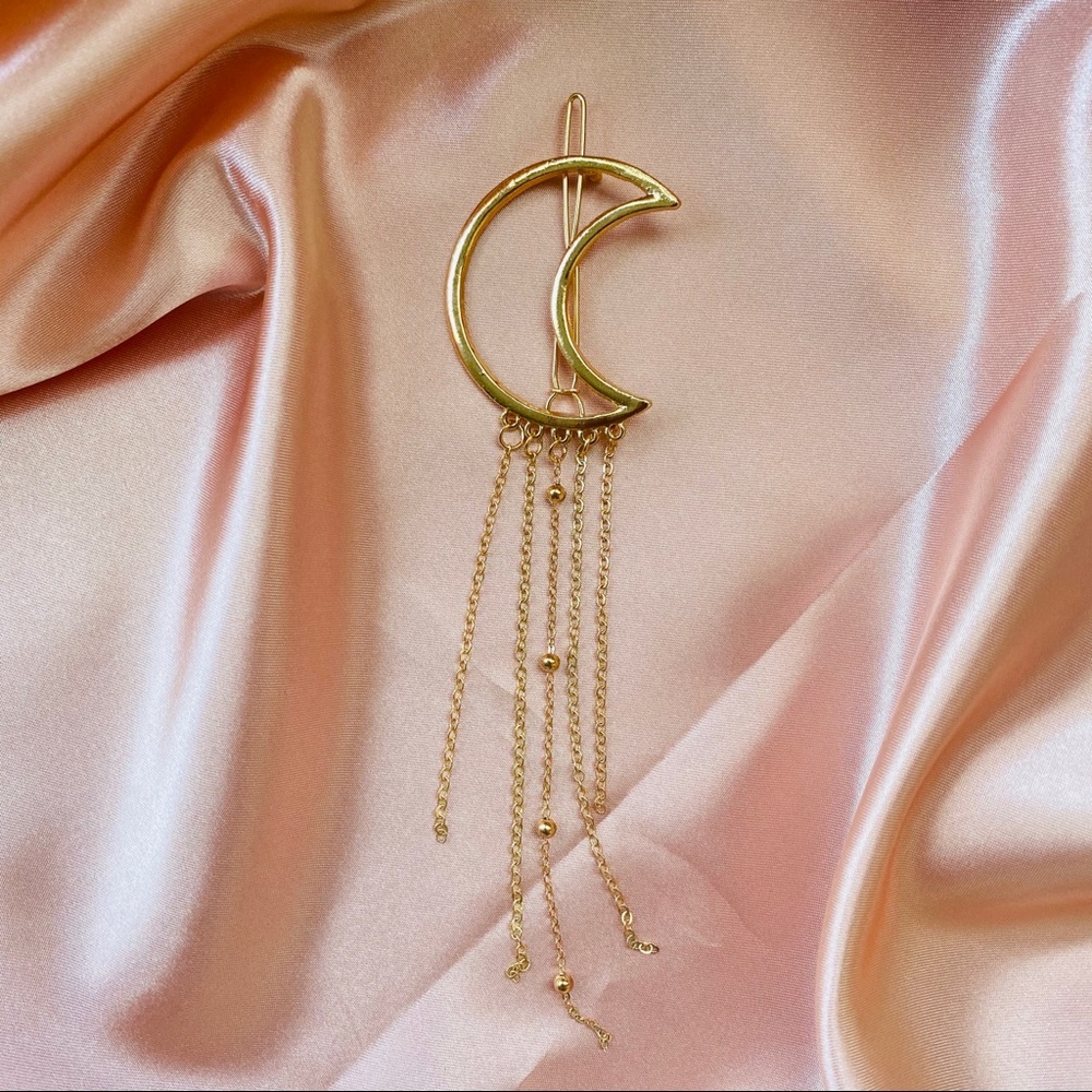 💕Last one Moon Tassels Drop Hair Pins Hair Clip